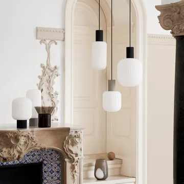 Lolly hanglamp - Zwart-wit-Ø16 cm - Broste Copenhagen