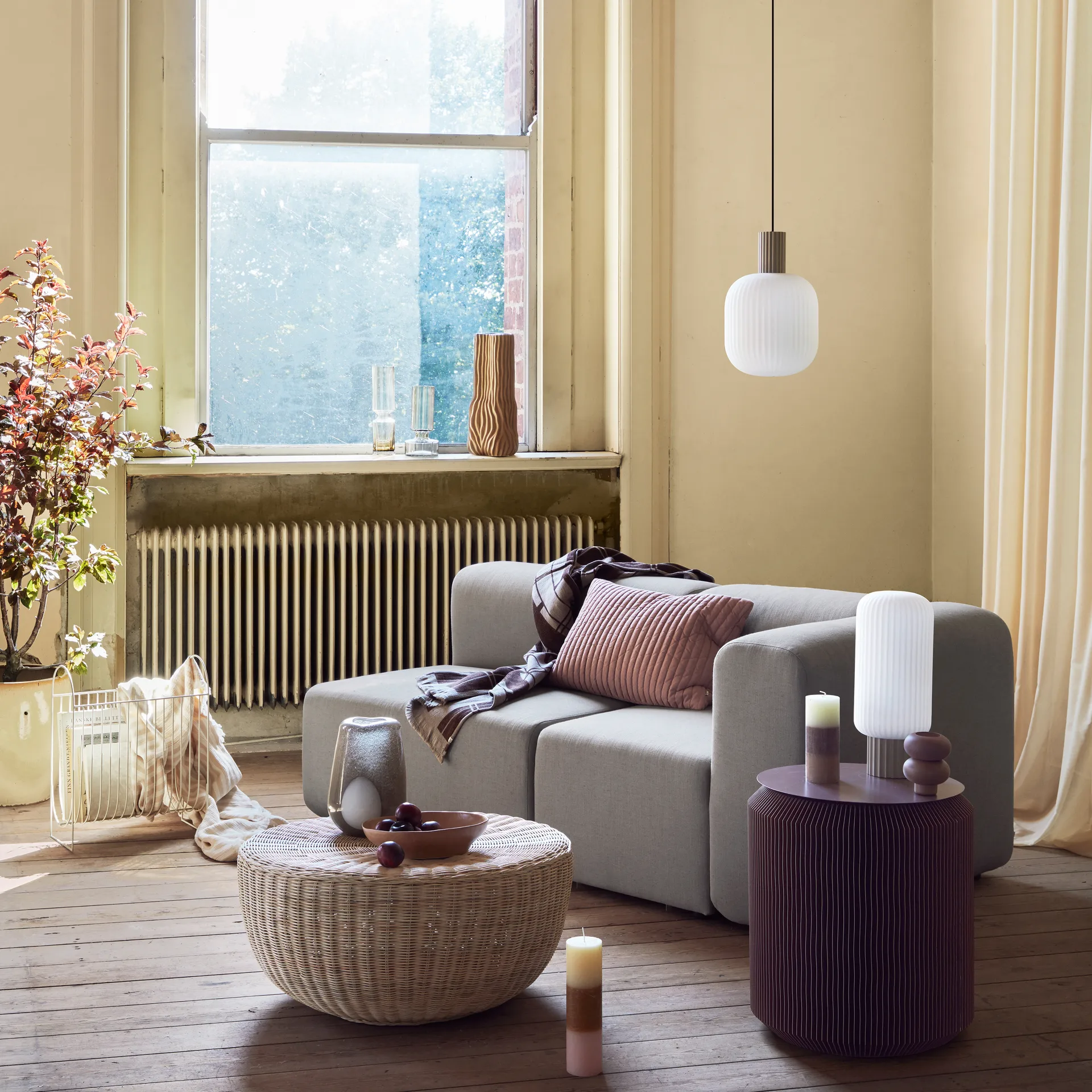 Lolly tafellamp, Zand-wit-39 cm Broste Copenhagen