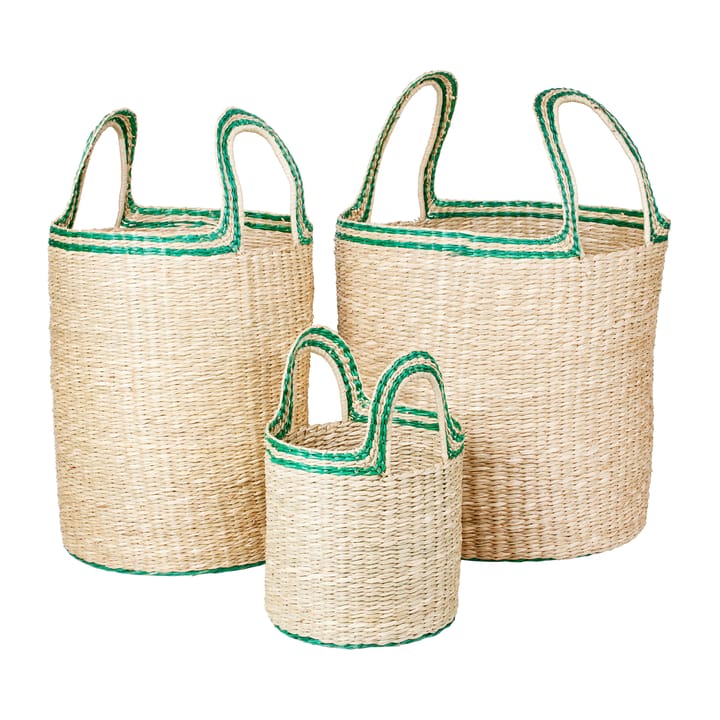 Lykke mand 3-delig, Natural-green Broste Copenhagen