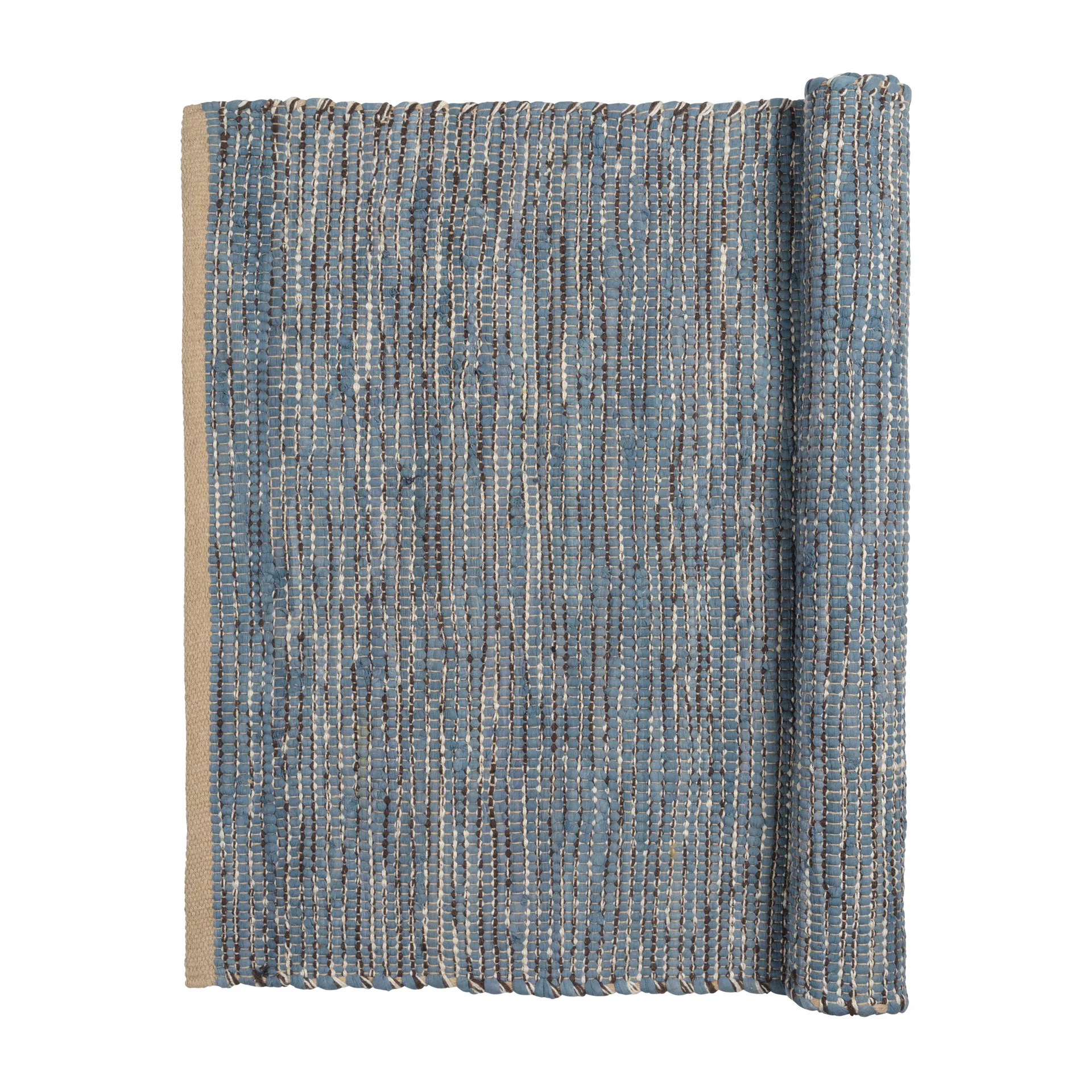 Magda katoenen vloerkleed 60x90 cm, Flint stone blue Broste Copenhagen