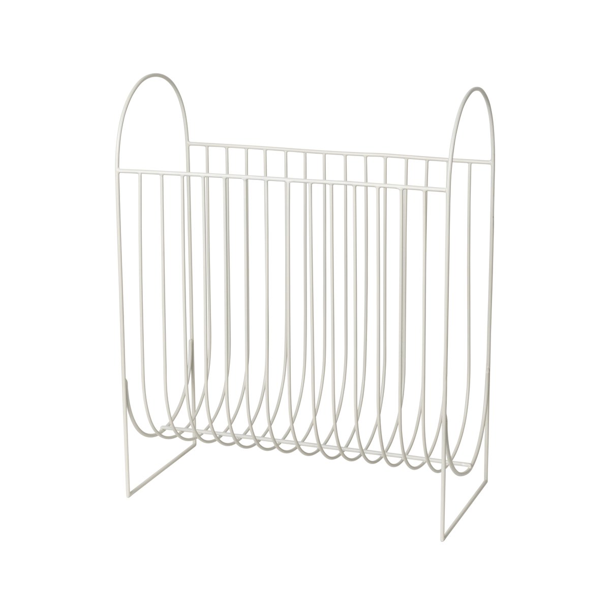 Broste Copenhagen Maggie tijdschriftenrek Rainy day light grey