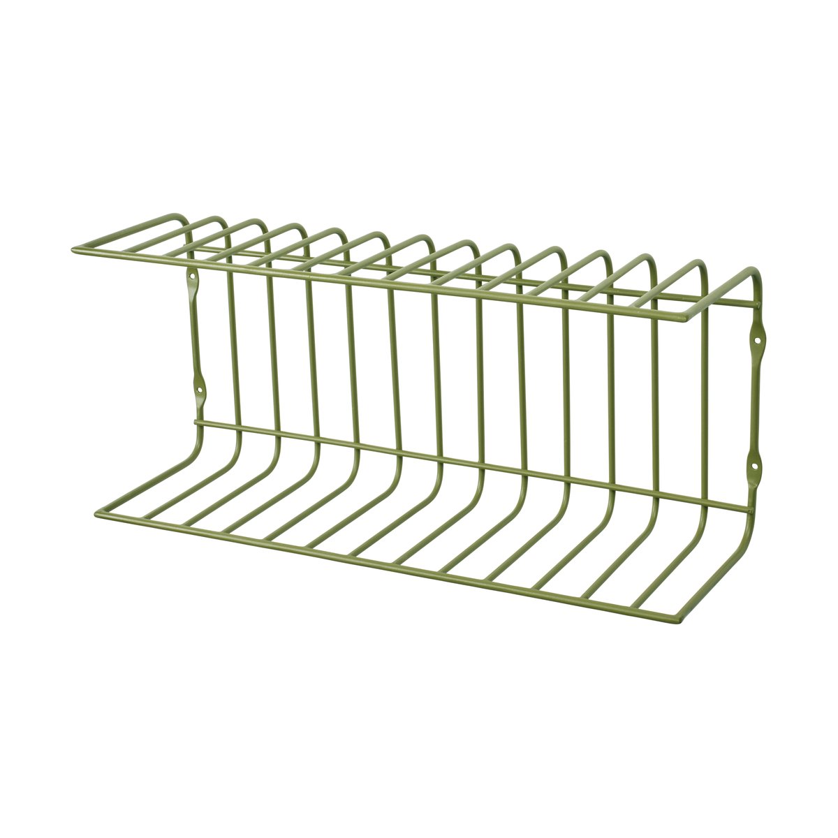 Broste Copenhagen Maggie wandplank 40x12,5x18 cm Army green