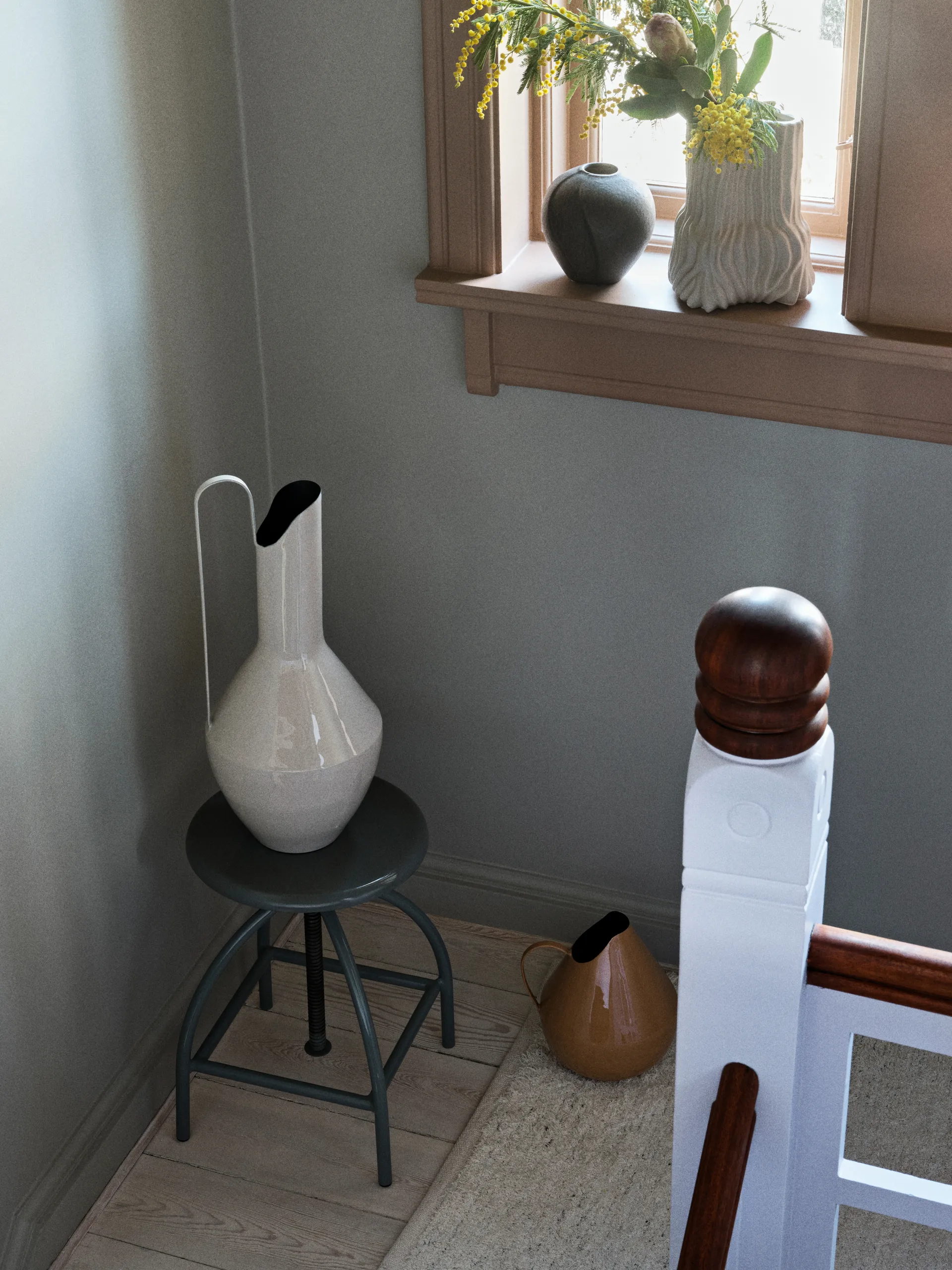 Magny vaas 23,5 cm, Castle beige Broste Copenhagen