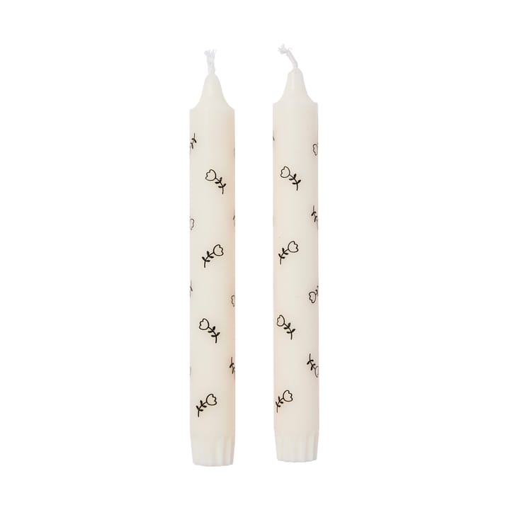 Mai kroonkaars 2-pack - White-black - Broste Copenhagen