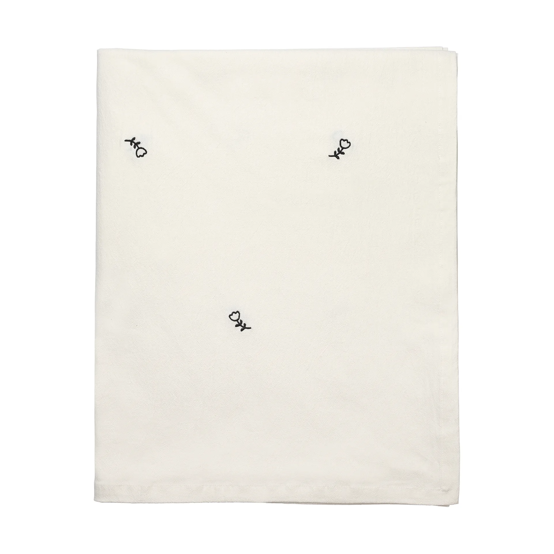 Mai tafellaken, 160x200 cm, black-off white Broste Copenhagen