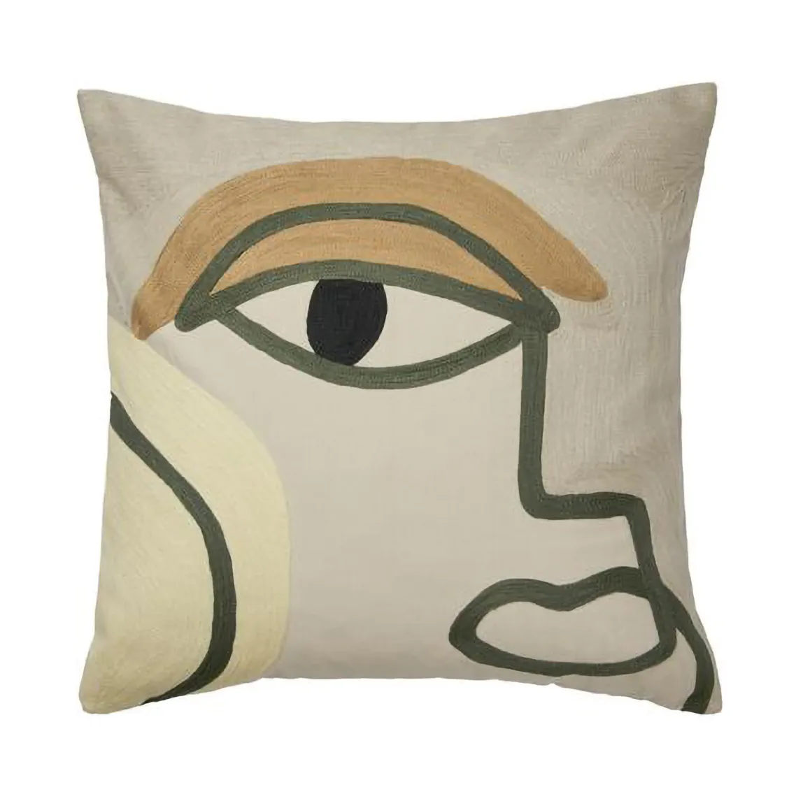 Manon kussenhoes 50x50 cm, Beige Broste Copenhagen