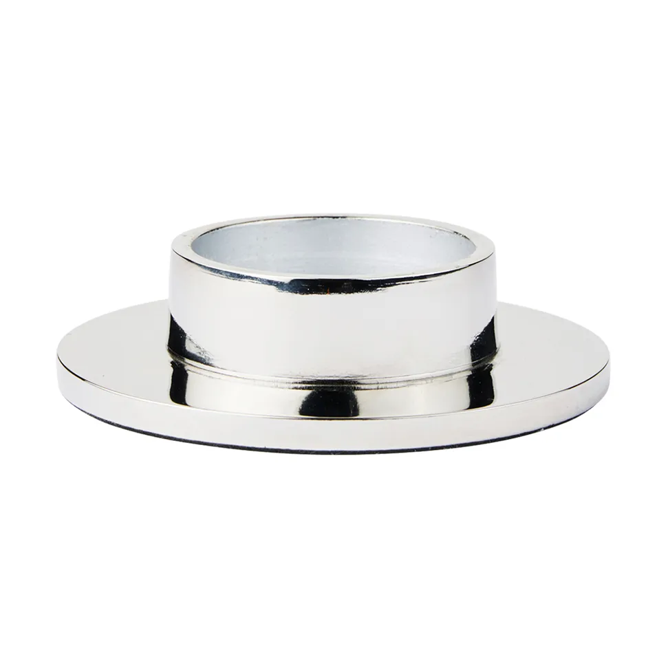 Maro kandelaar voor stompkaarsen, Zilverafwerking, 4 cm Broste Copenhagen