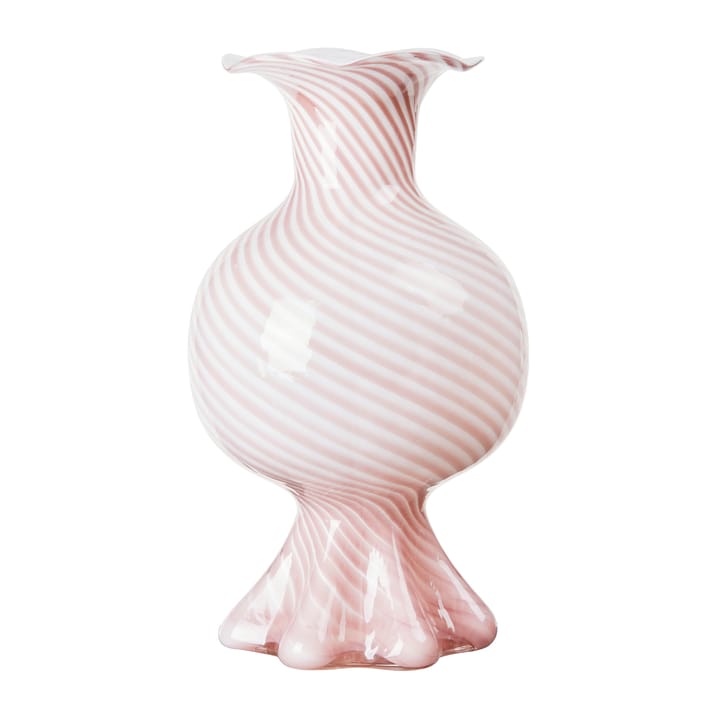 Mella vaas 30 cm - Fairy pink-off white - Broste Copenhagen