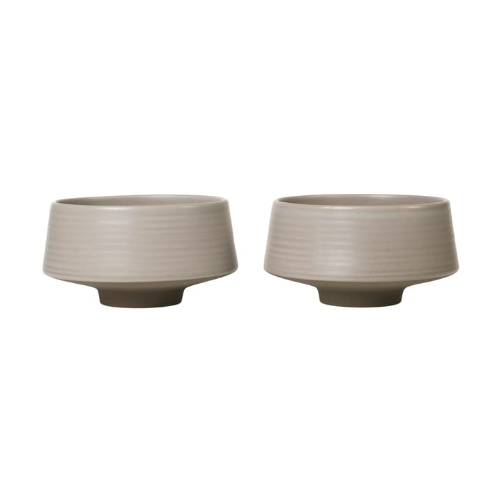 Miko schaal Ø14 cm 2-pack, Warm grey Broste Copenhagen