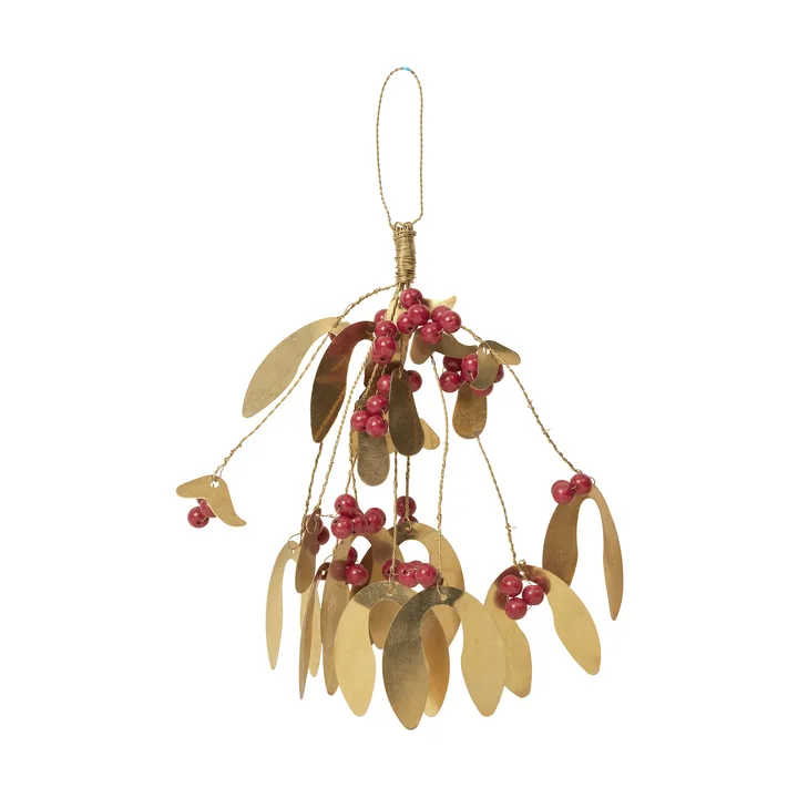 Mistletoe kerstornament - Dieprood - Broste Copenhagen