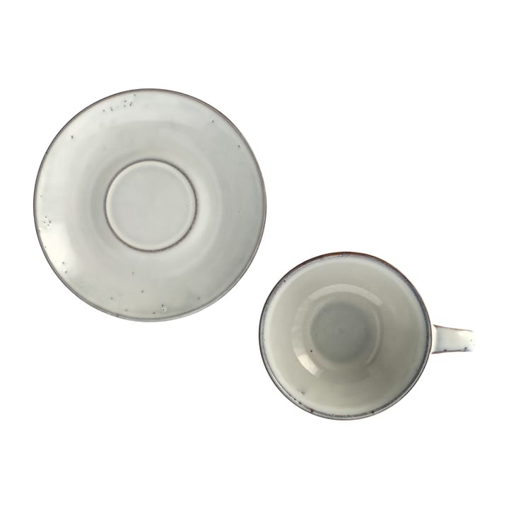 Nordic Sand theekop met schotel, 5,8 cm. Broste Copenhagen
