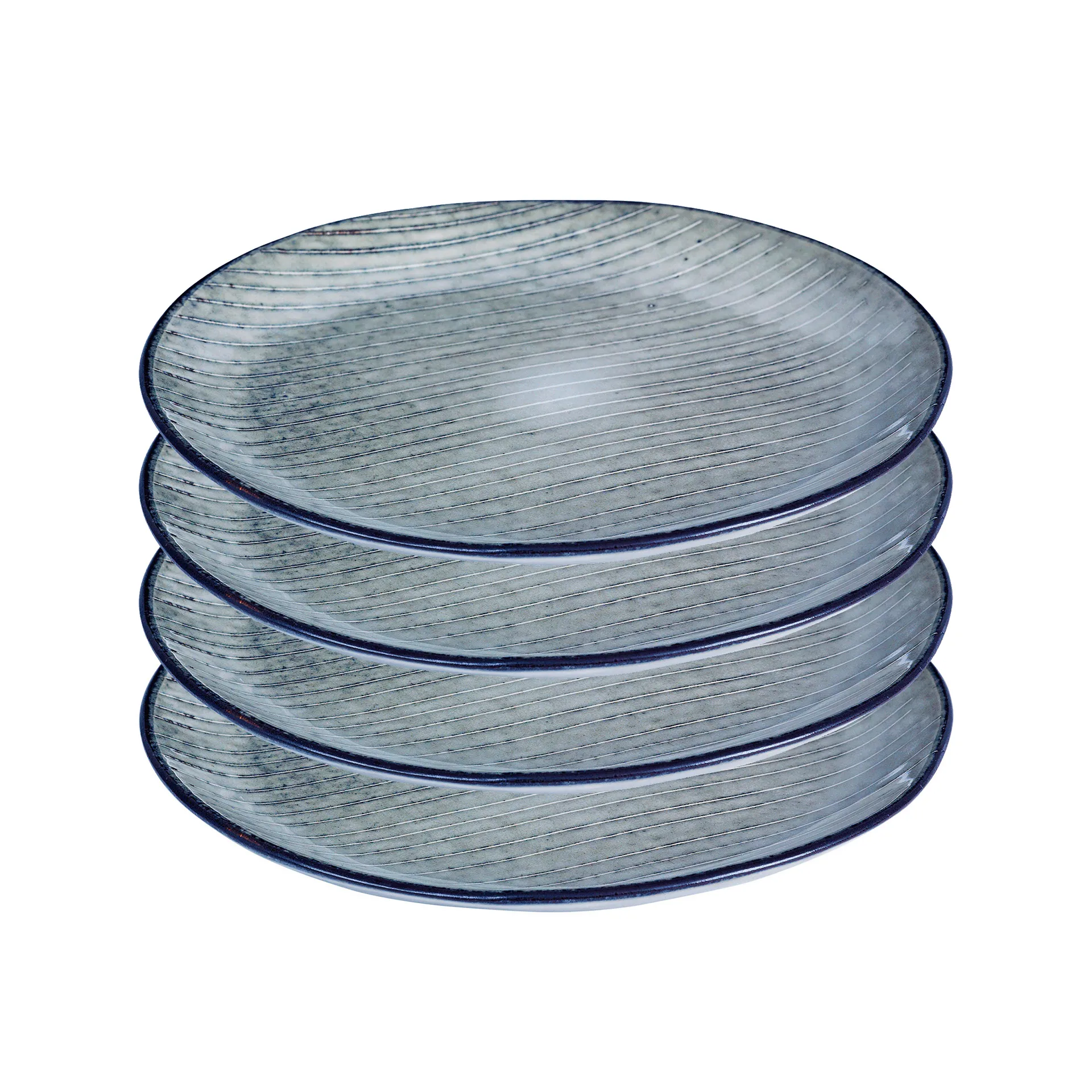 Nordic Sea bord 4-pack Ø 20 cm.,  Broste Copenhagen