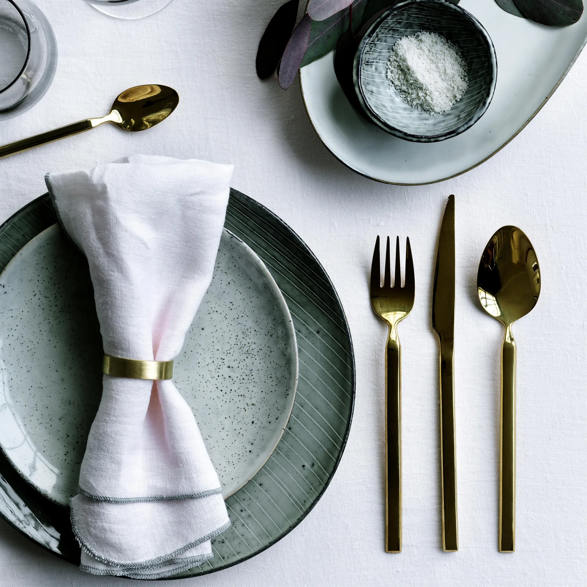 Nordic Sea bord 4-pack Ø 20 cm. Broste Copenhagen