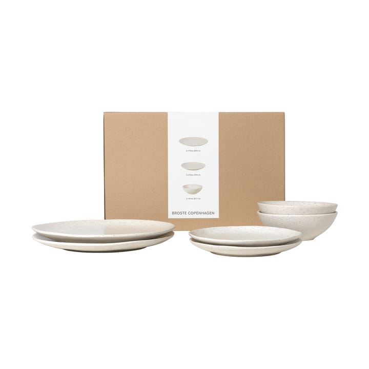 Nordic Vanilla dinerset voor twee - 6-delig - Broste Copenhagen