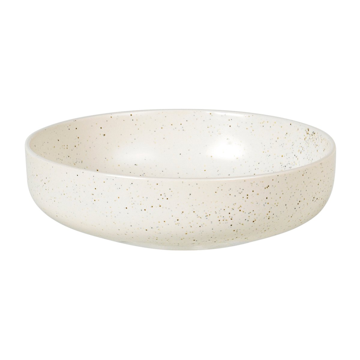 Broste Copenhagen Nordic Vanilla kom laag o17 cm Cream with grains