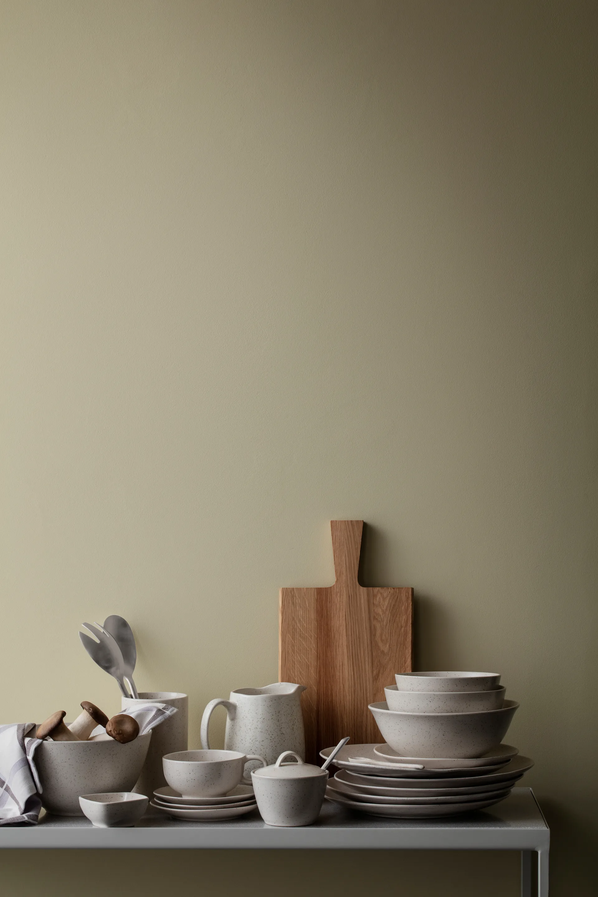 Nordic Vanilla kop met schotel 25 cl, Cream with grains Broste Copenhagen