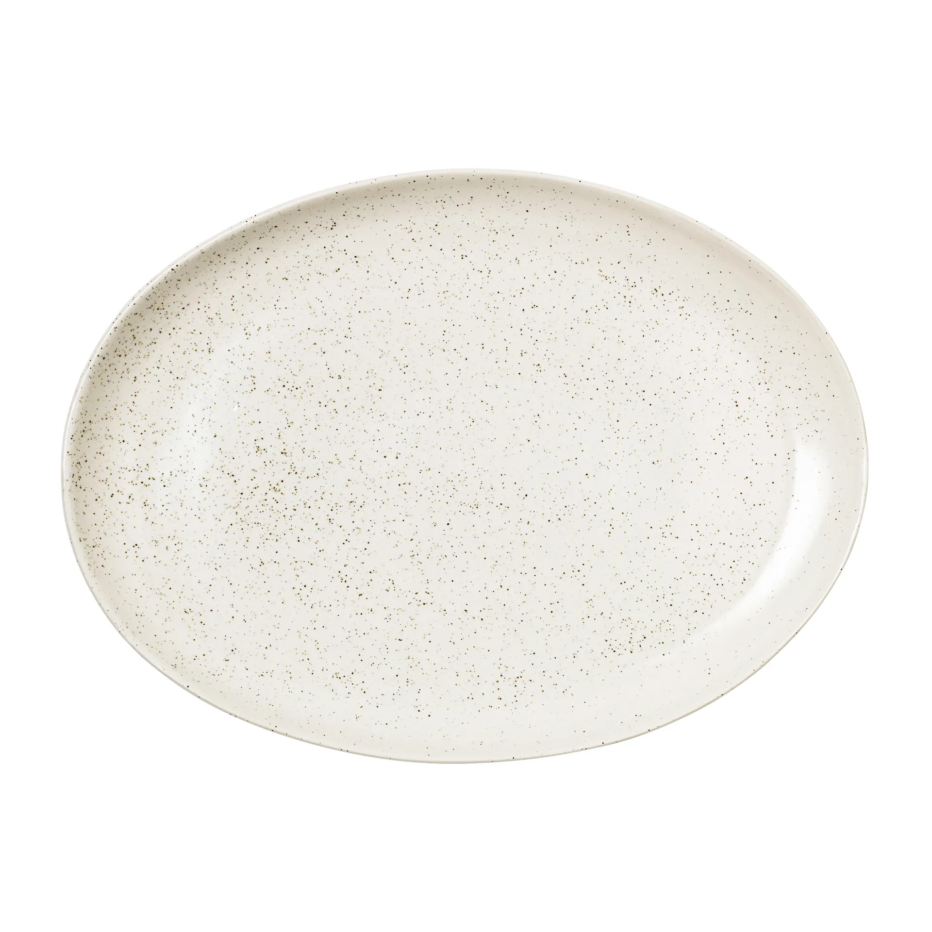 Nordic Vanilla schotel ovaal 35,5 cm, Cream with grains Broste Copenhagen