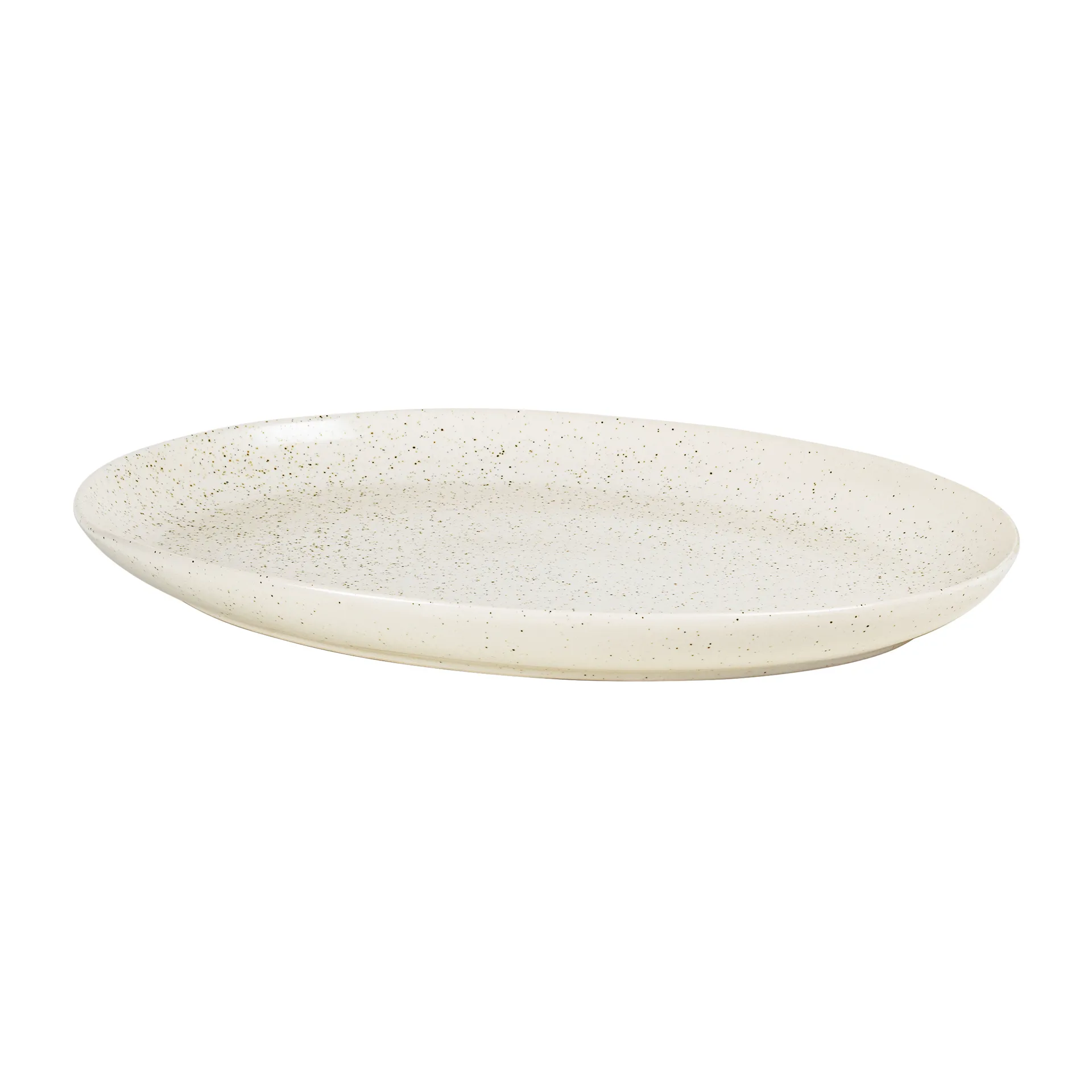 Nordic Vanilla schotel ovaal 35,5 cm, Cream with grains Broste Copenhagen