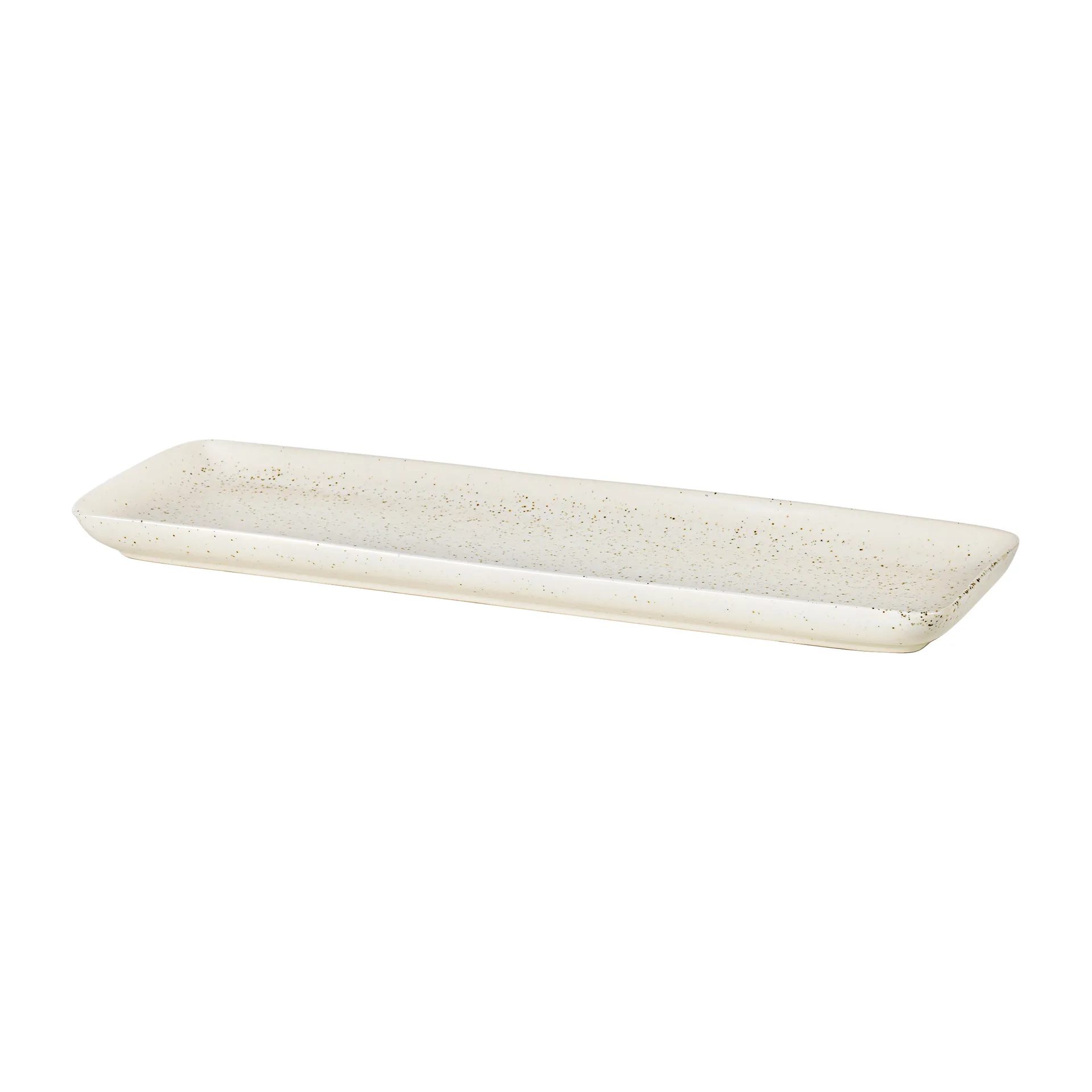 Nordic Vanilla schotel rechthoekig 12,5x35 cm, Cream with grains Broste Copenhagen