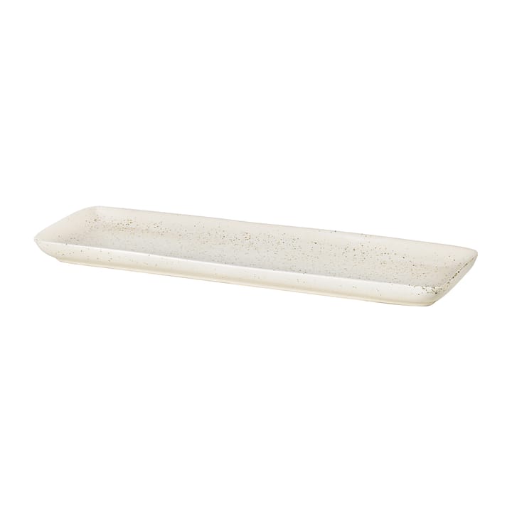 Nordic Vanilla schotel rechthoekig 12,5x35 cm, Cream with grains Broste Copenhagen