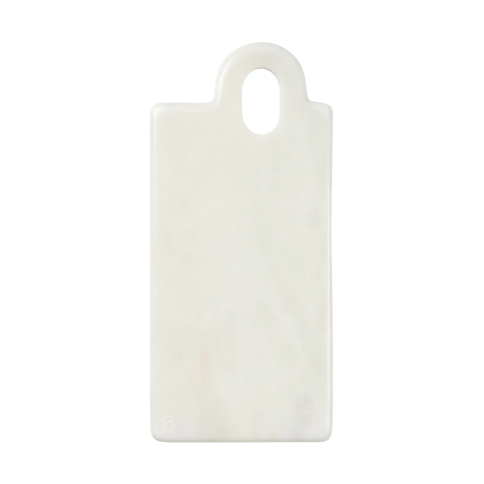 Olina snijplank 14x31 cm, White marble Broste Copenhagen