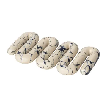 Orla pannenonderzetter 14x25 cm - White-spectrum blue - Broste Copenhagen