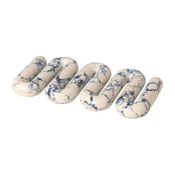 Orla pannenonderzetter 14x25 cm - White-spectrum blue - Broste Copenhagen