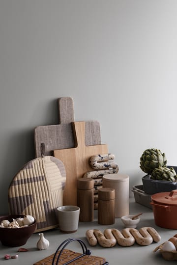 Orla pannenonderzetter 14x25 cm - White-tawny yellow - Broste Copenhagen