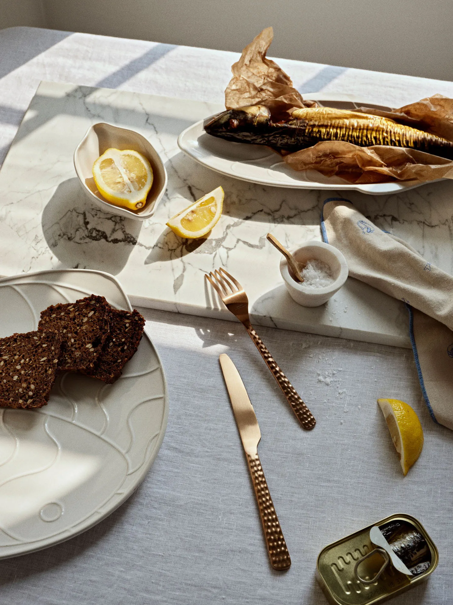 Pesce schaal 9,8x15,2 cm, Transparent white Broste Copenhagen