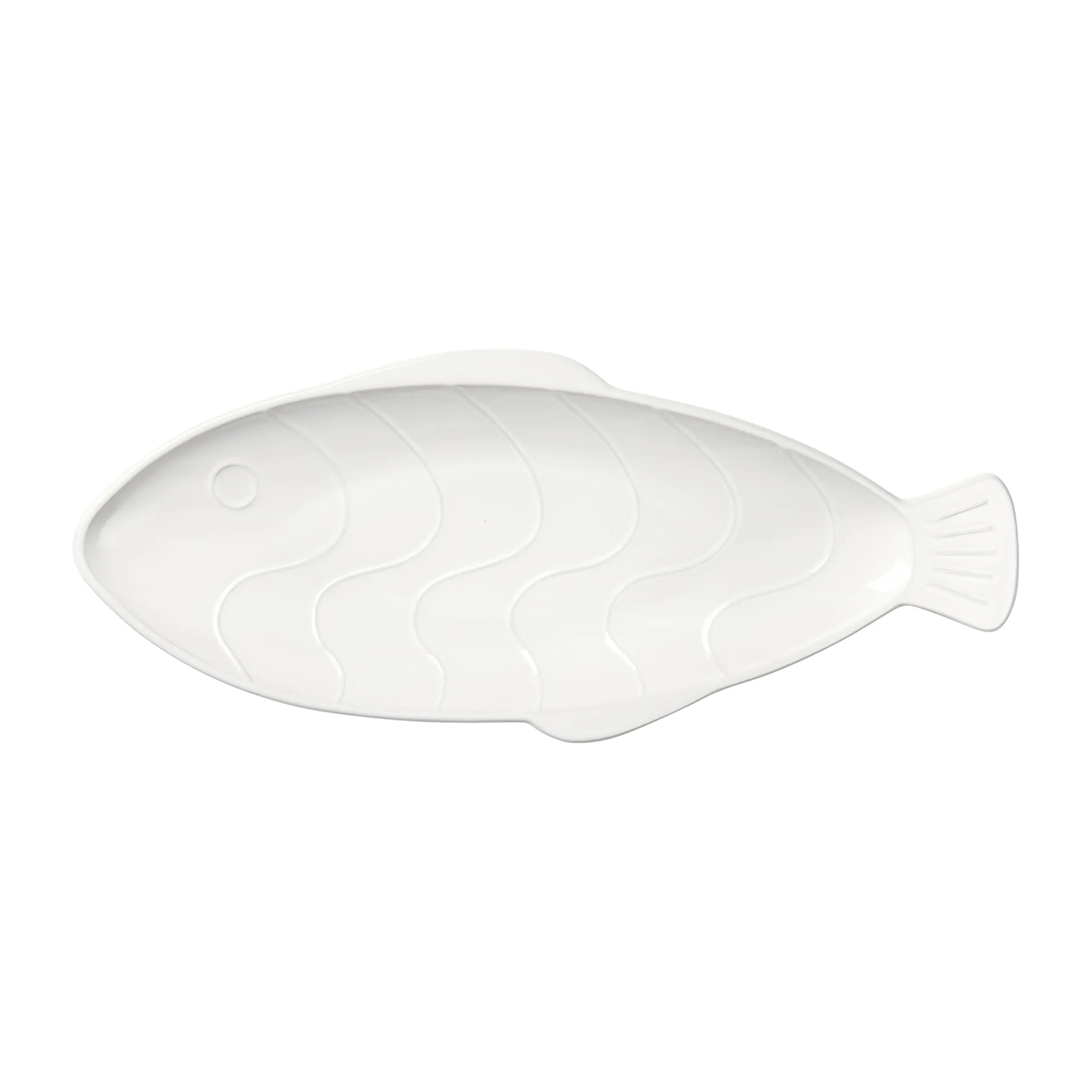 Pesce schotel 17,6x41,4 cm, Transparent white Broste Copenhagen