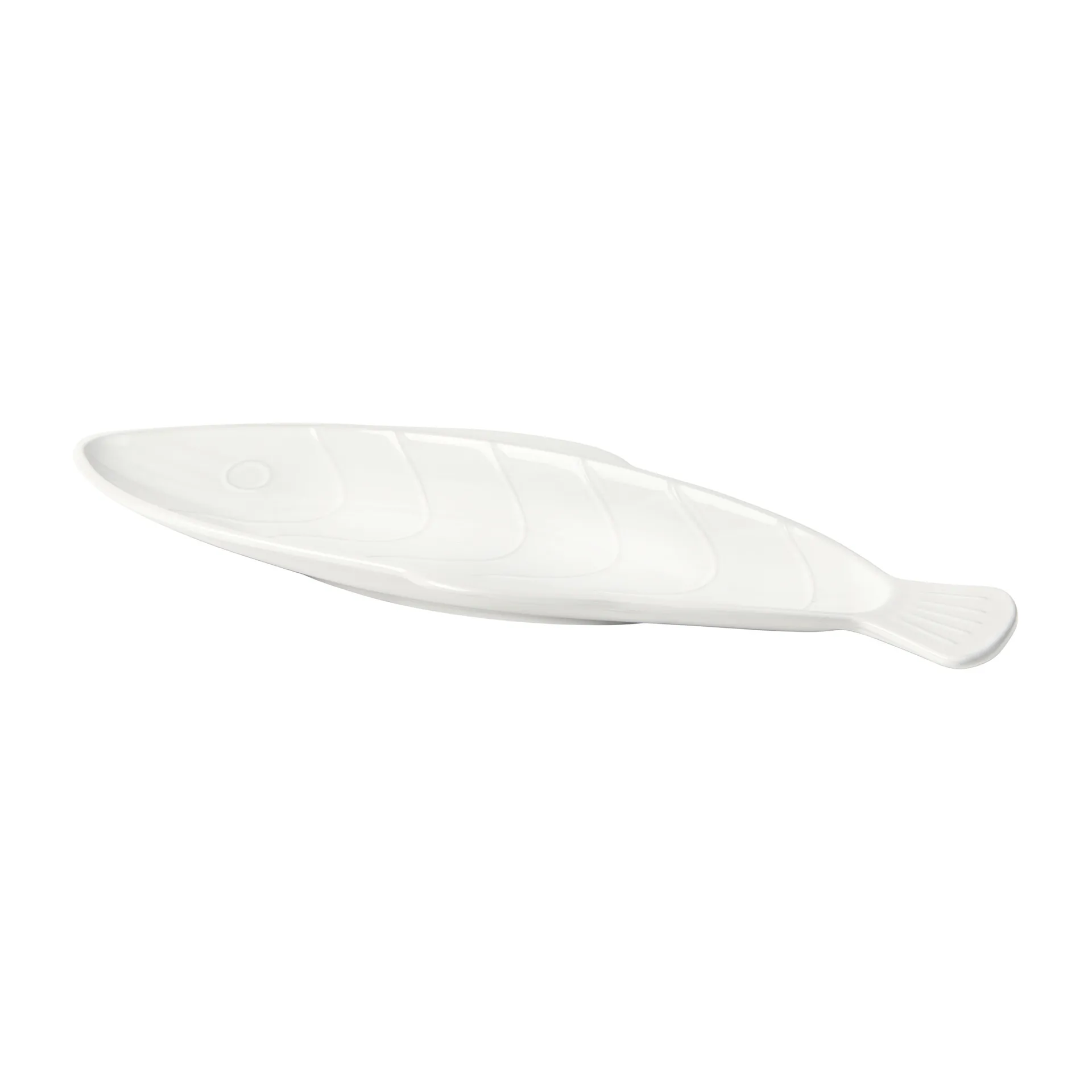Pesce schotel 17,6x41,4 cm, Transparent white Broste Copenhagen