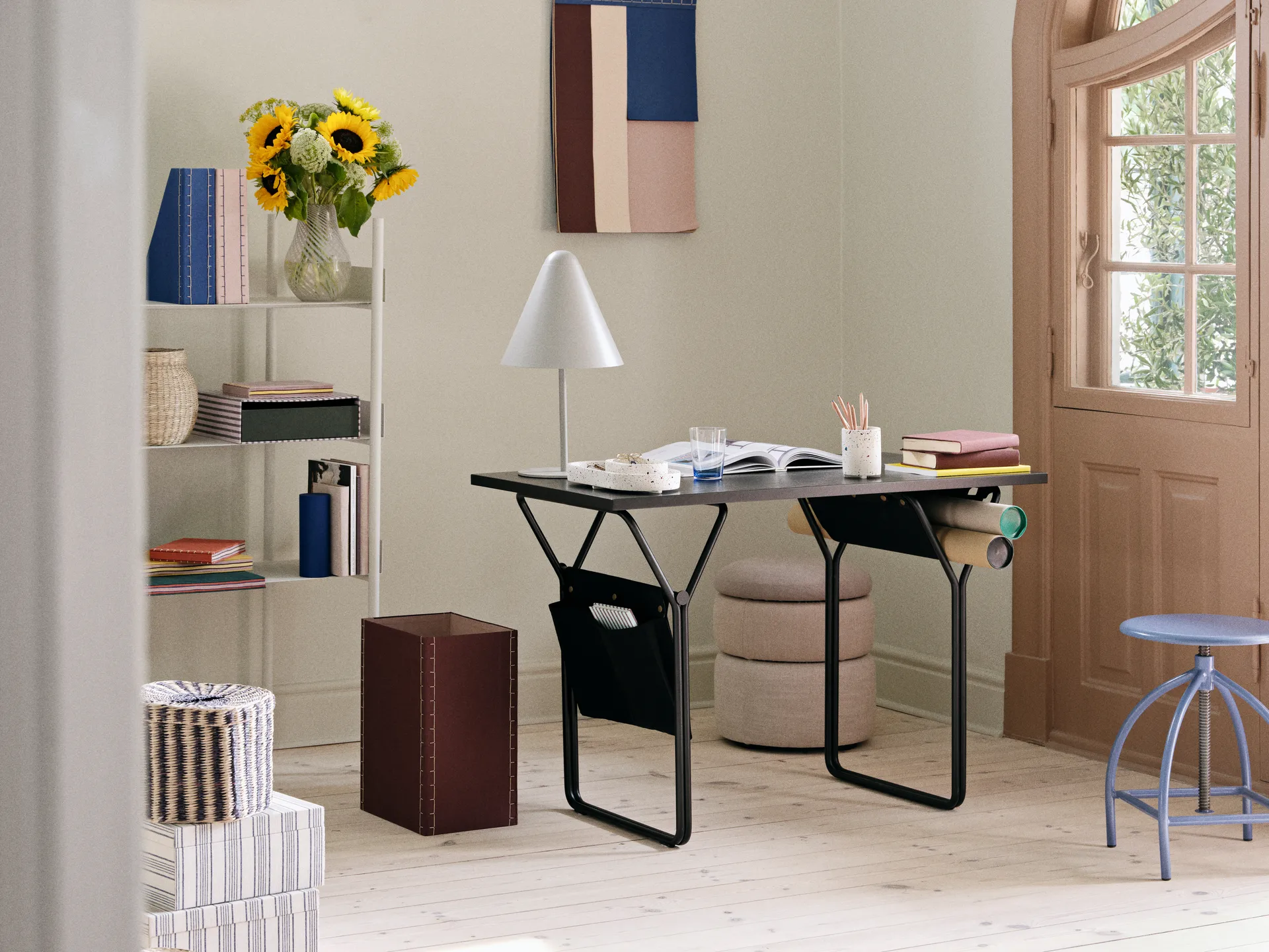 Polly mand 3-delig, Natural-black Broste Copenhagen