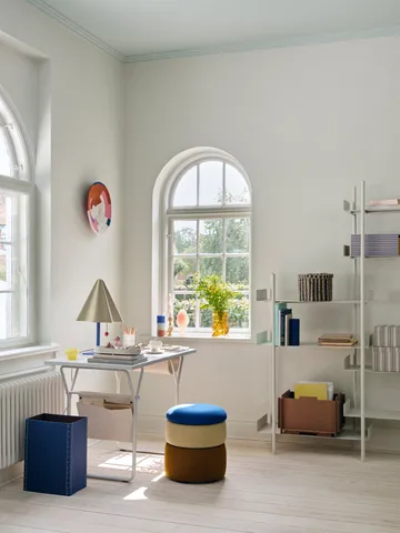 Pond poef 42 cm - Blue-sand-ochre - Broste Copenhagen