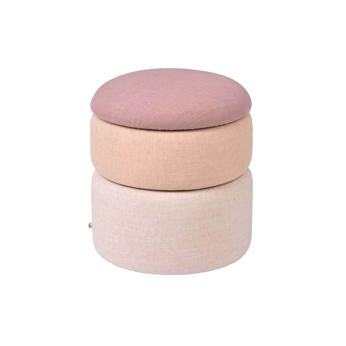 Broste Copenhagen Pond poef 42 cm Rose shades | Scandinavisch Interieur | Poefs en hockers | Roze