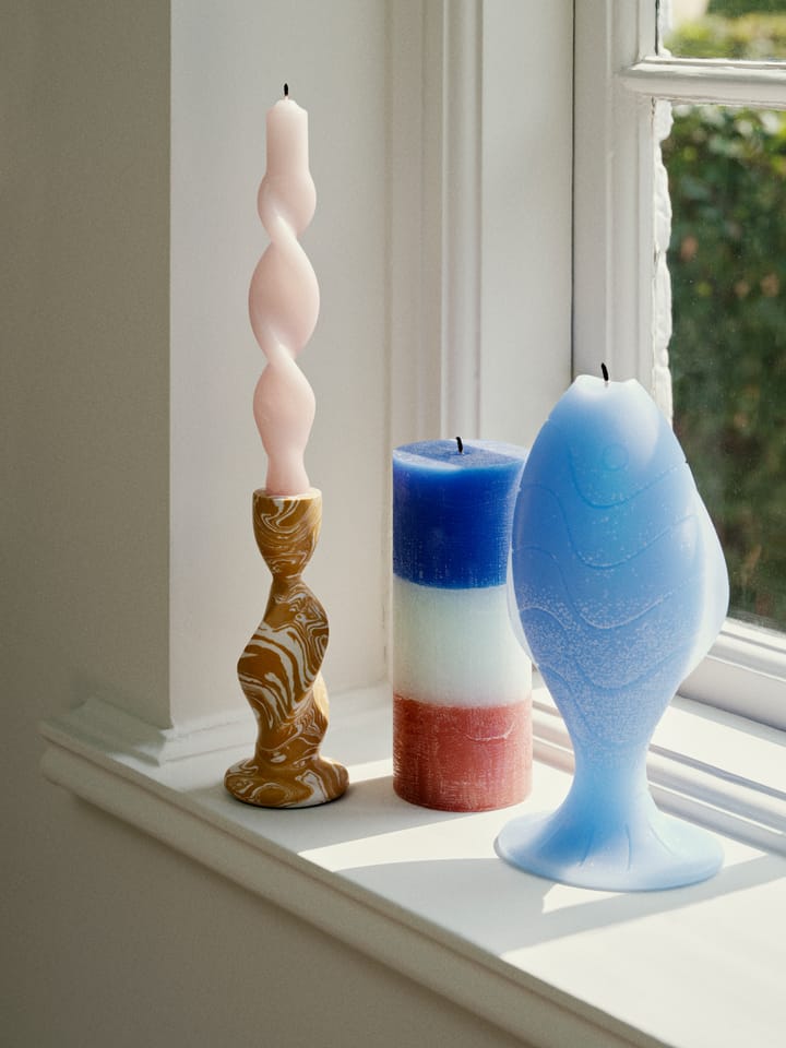 Rainbow blokkaars 17 cm, Blue lagoon Broste Copenhagen
