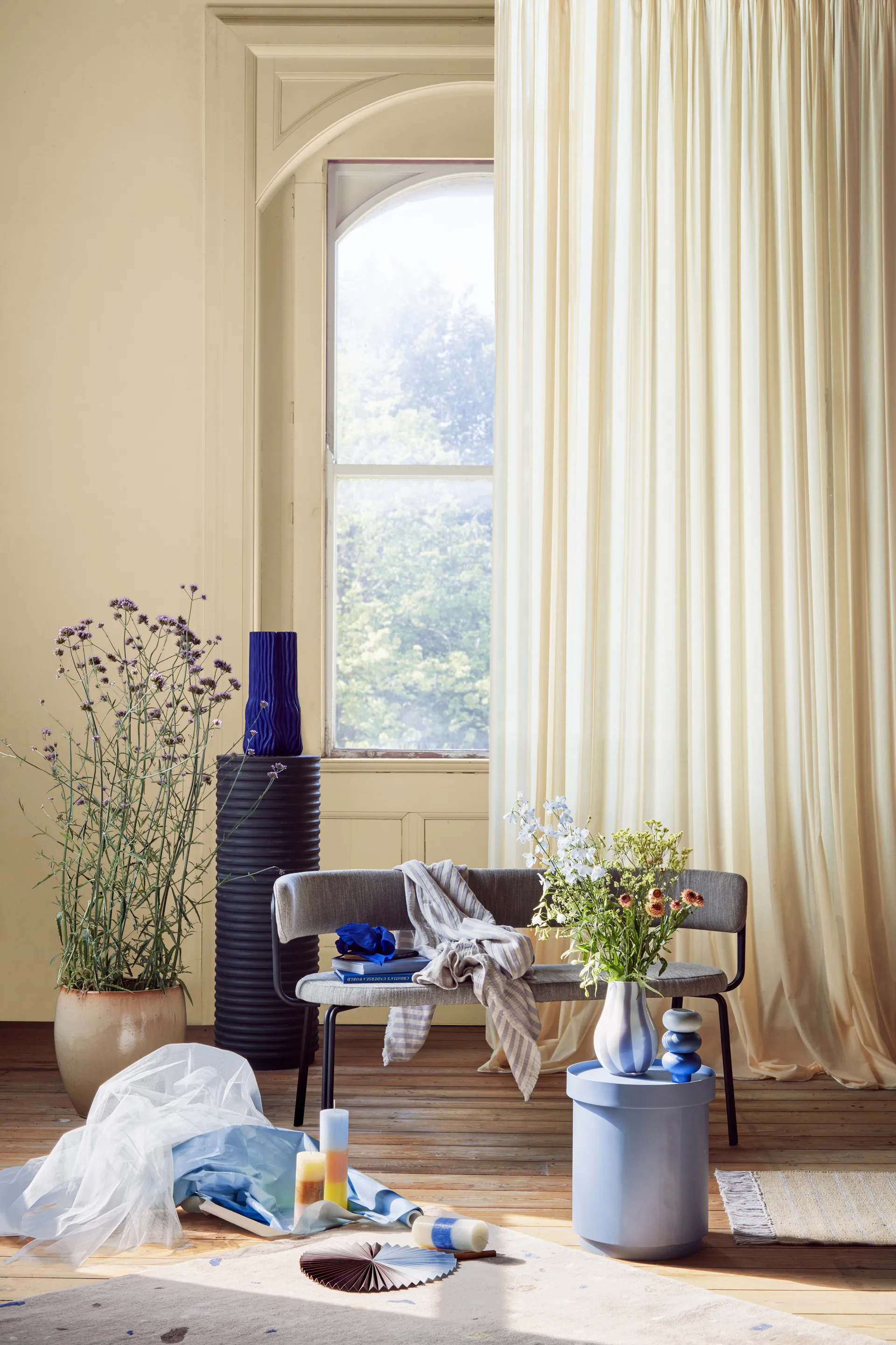 Rainbow blokkaars 25 cm, Pineapple cloud Broste Copenhagen