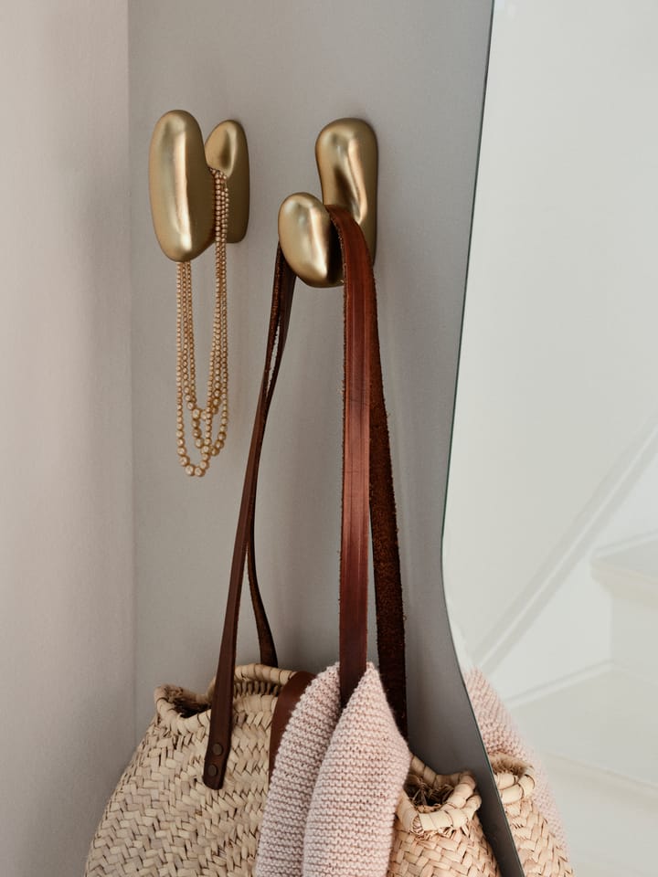 Roberta haak 10x7 cm, Brass finish Broste Copenhagen