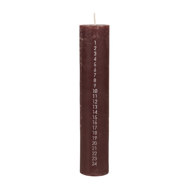 Rustic kalenderkaars - Madder brown - Broste Copenhagen