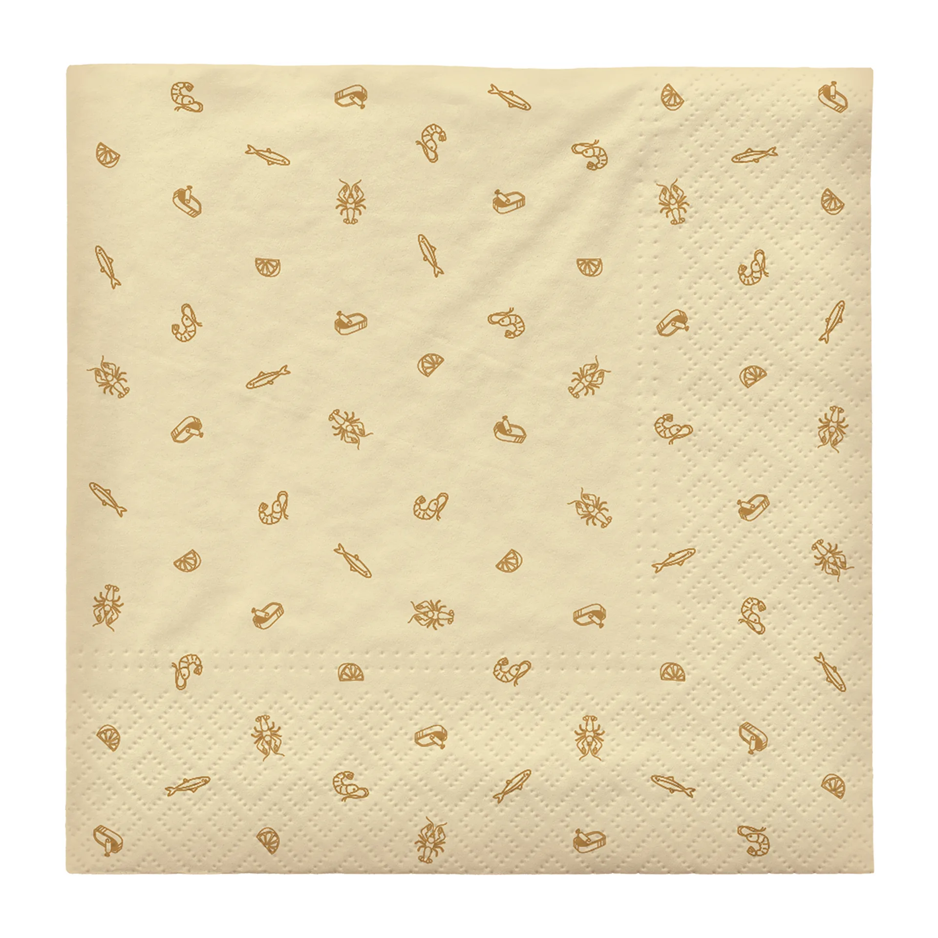 Sea servet 33x33 cm 20-pack, Fall yellow Broste Copenhagen