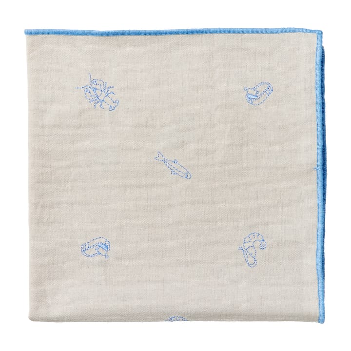 Sea stoffen servet 45x45 cm - Serenity blue - Broste Copenhagen