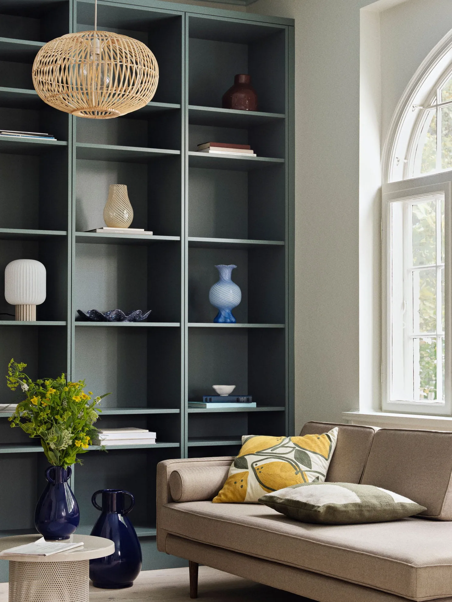 Simi vaas 44,6 cm, Deep cobolt blue Broste Copenhagen