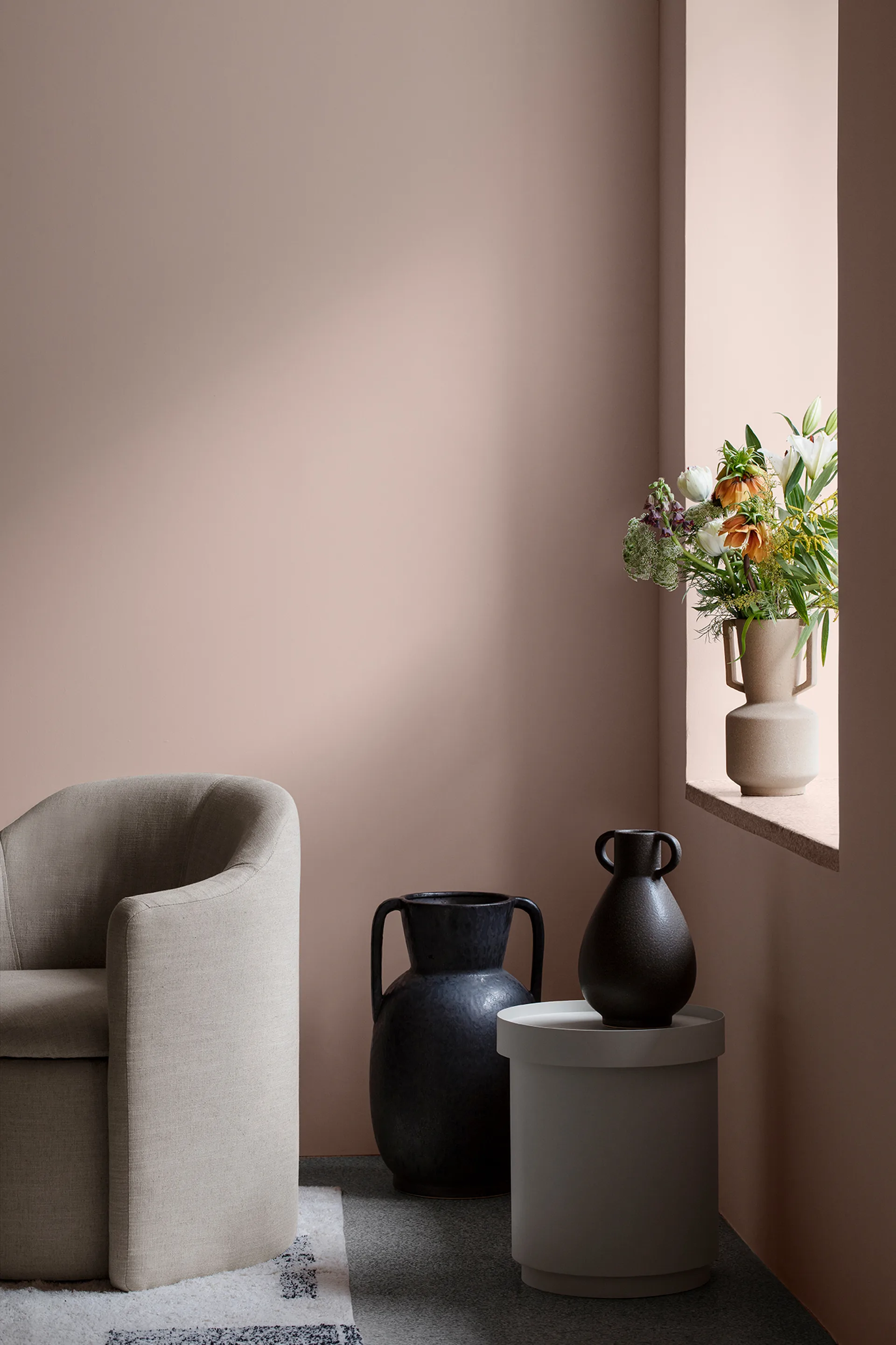 Simi vaas 52 cm, Antique grey-black Broste Copenhagen