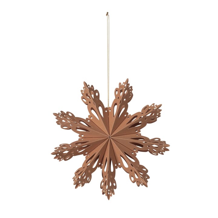 Snowflake kerstdecoratie Indian tan - Ø15 cm - Broste Copenhagen