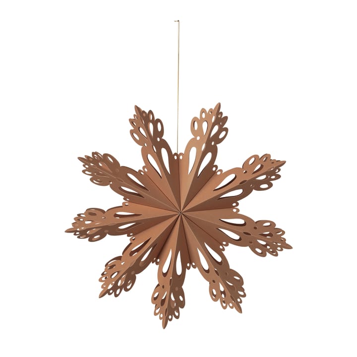 Snowflake kerstdecoratie Indian tan - Ø30 cm - Broste Copenhagen