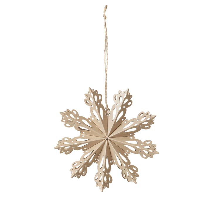 Snowflake kerstdecoratie natural - Ø15 cm - Broste Copenhagen
