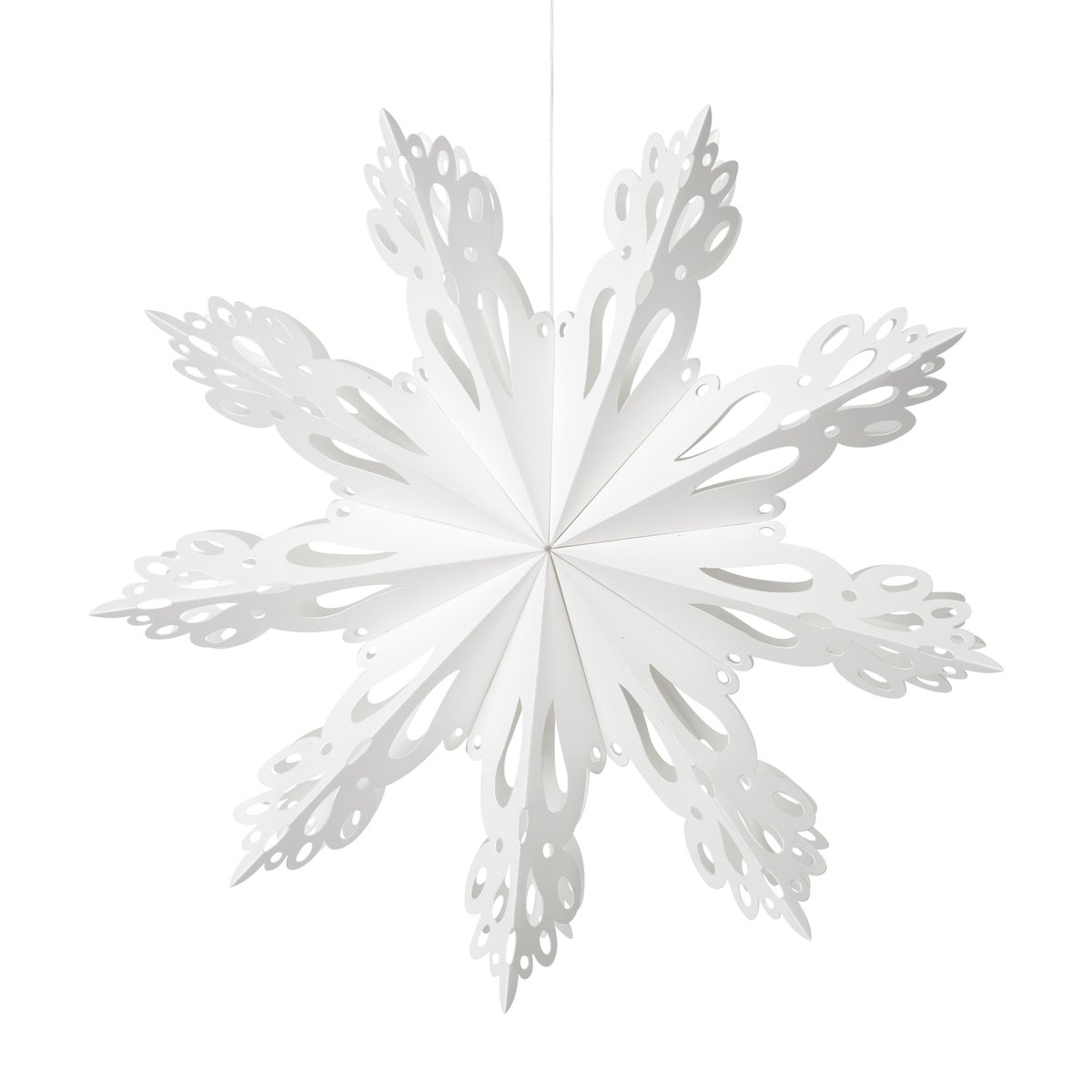 Broste Copenhagen Snowflake kerstdecoratie White o30 cm