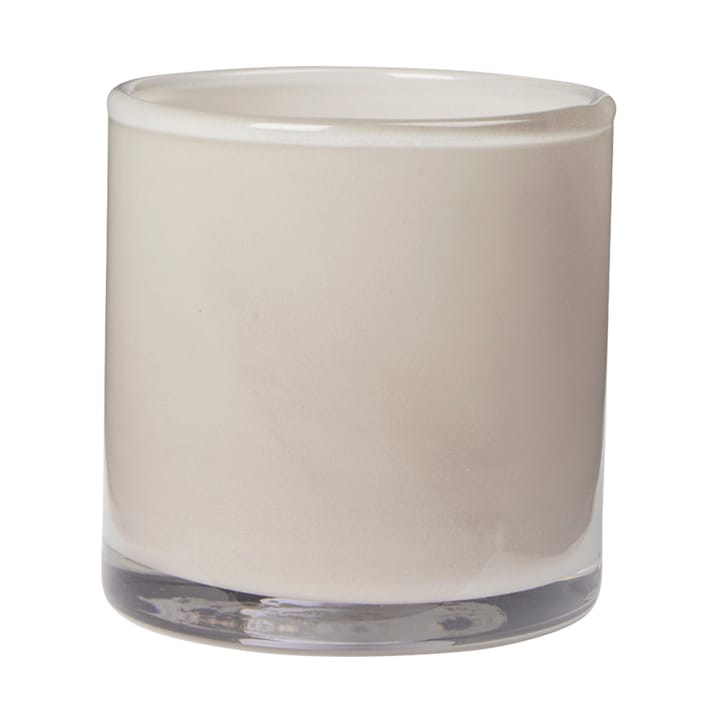 Solai Hurricane windlicht - Taupe Warm Grey, Ø8 cm - Broste Copenhagen