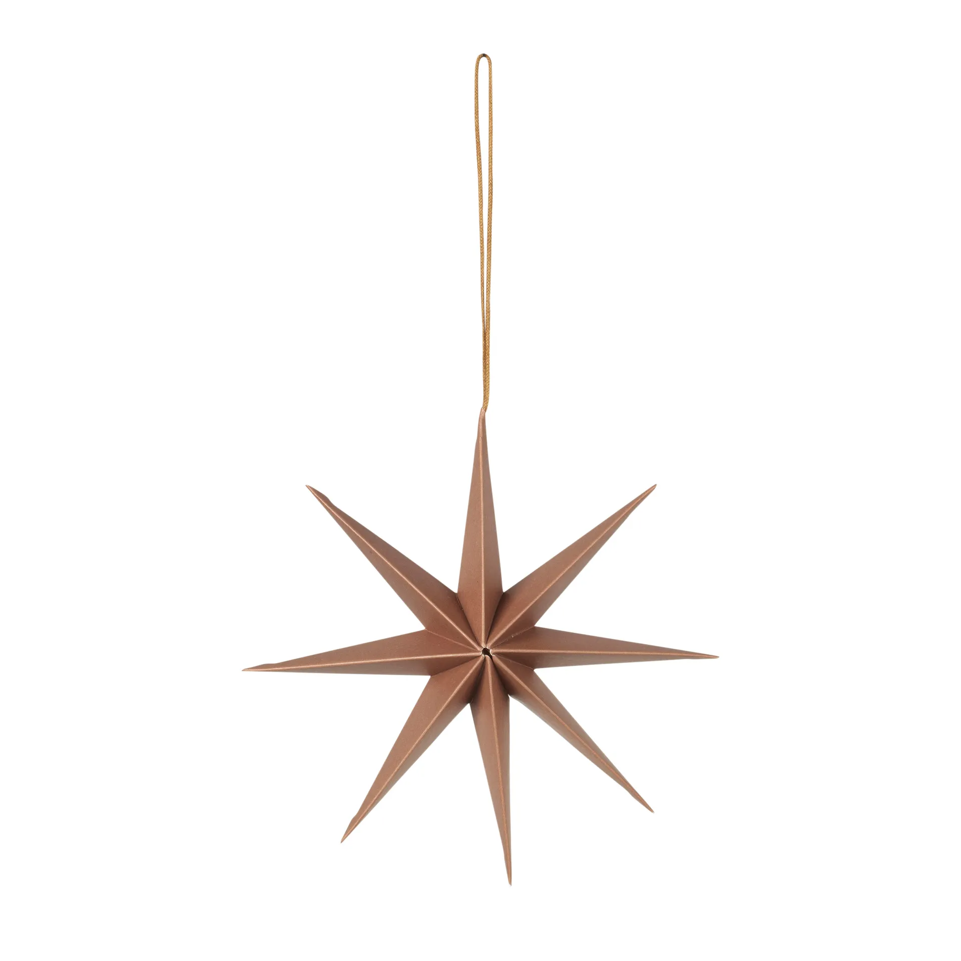 Star papieren ster Ø15 cm, Indian tan Broste Copenhagen