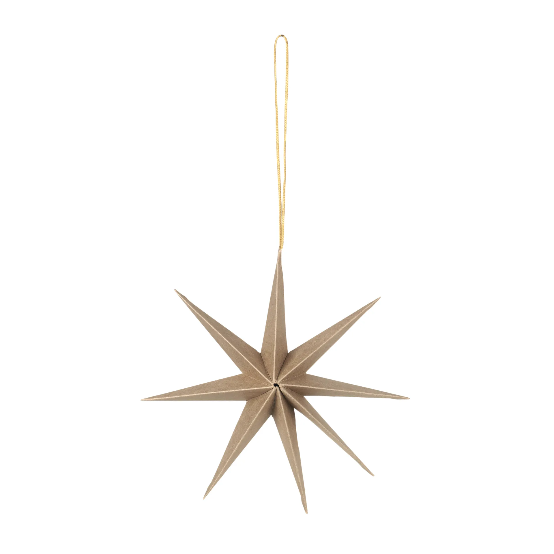 Star papieren ster Ø15 cm, Natural brown Broste Copenhagen