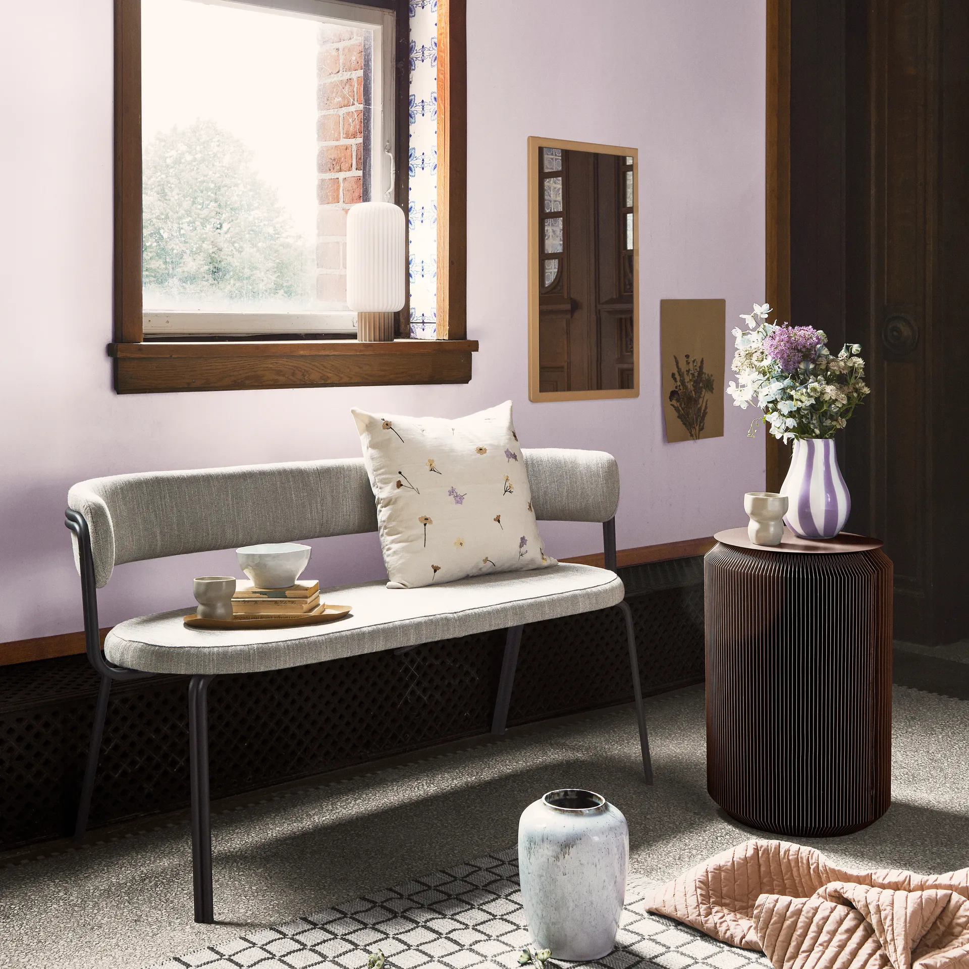 Tenna spiegel 46x78 cm, Beige Broste Copenhagen